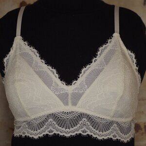 Hollister White Lace Bralette